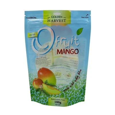 Ċina Custom Strixxa Trasparenti Frott Imnixxef Mango Ikel Stand Up Zip Lock Pouch